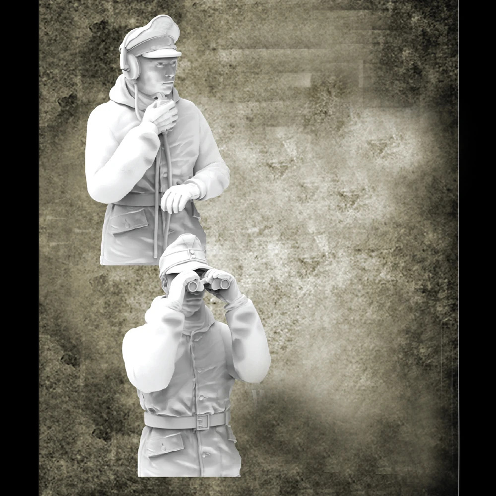 Buste d'uniforme d'hiver pour équipage de char de la Seconde Guerre mondiale, figurine de soldat modèle en résine, thèmes militaires de la Seconde Guerre mondiale, kit non assemblé et non peint, 1/35