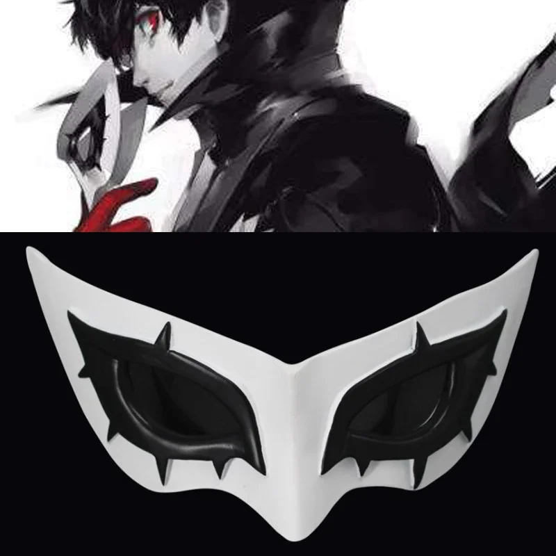 Anime Game Persona 5 Hero Arsene Joker Eye Mask Cosplay Kurusu Akatsuki Role Play Halloween Masquerade Party Accessory Prop Gift