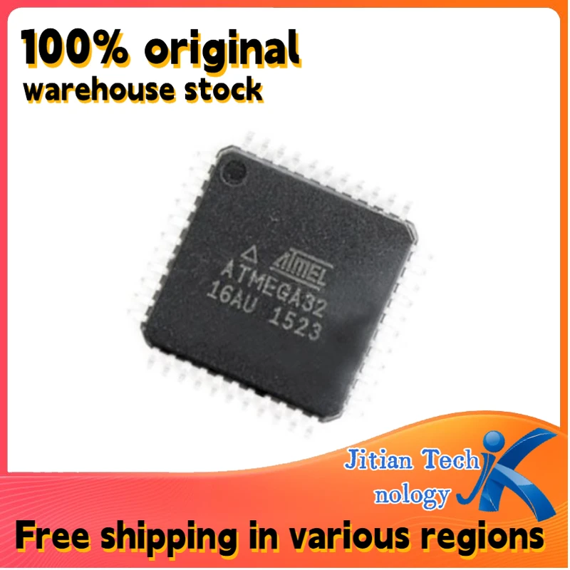 10PCS 100% new ATMEGA32-16AU ATMEGA32 TQFP-44 Microcontroller Channel direct sales