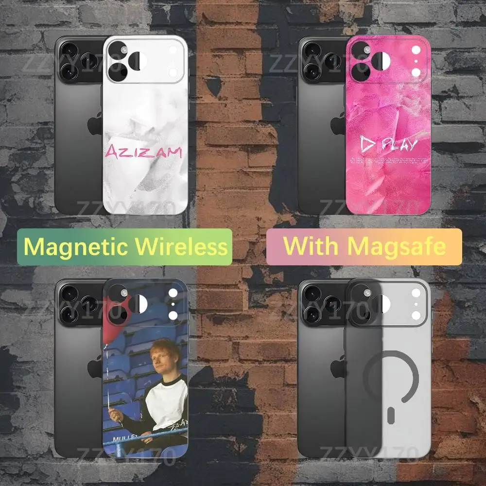 

E-Ed Sheeran Azizam Phone Case For iPhone 17,16,15,14,13,12,X,XS,Pro,Max,Plus,E,Air,Mini with Magsafe Magnetic Slim Frosted