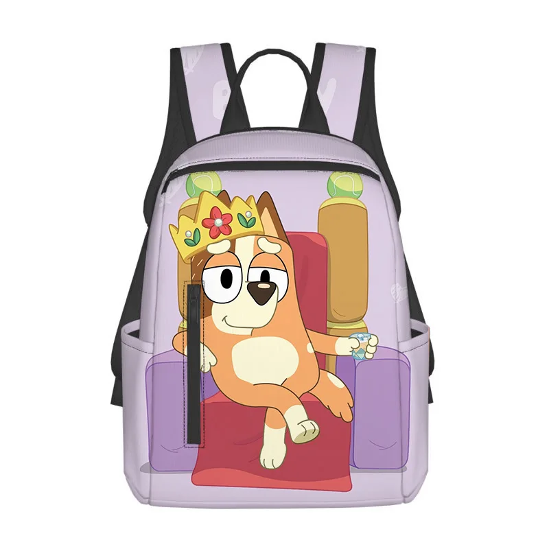 Cute Cartoon Bluey Family Bingo Bluey Fully Printed Diy Backpack Children’s Fashion Backpack Children’s Gifts