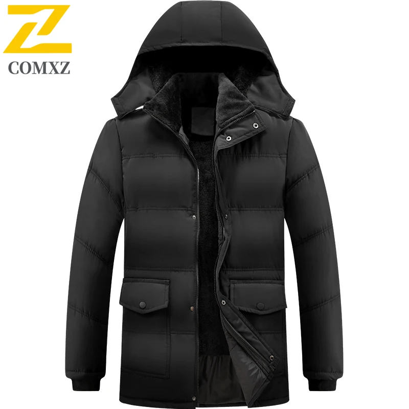 Maxbarley Winter Snow Parka Men 2025 Casual Retro Thickened Soft Fleece Jacket Brand Man Multi-Pocket Warm Cotton-Padding Coat