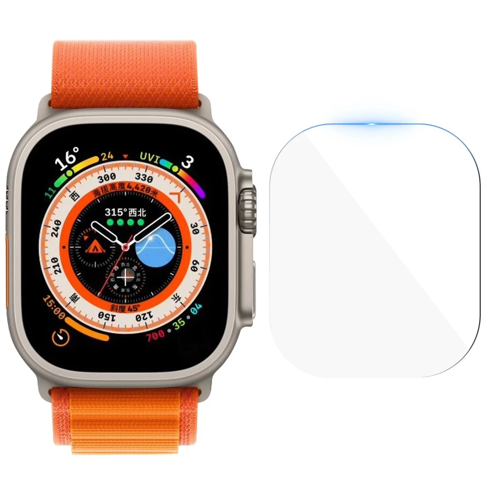 49mm relógio de vidro ultra temperado para apple watch ultra 49mm protetor de tela para iwatch série 8 ultra iwatch ultra hd vidro