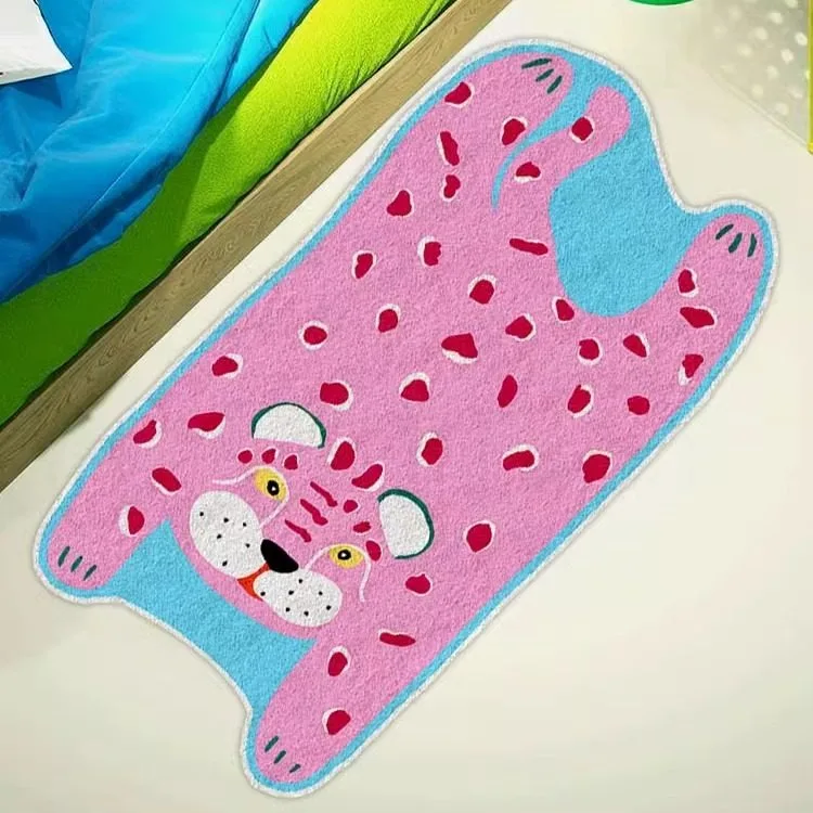 Bedroom Carpet Non-slip Soft Stain-resistant Floor Mat Cute Cartoon Animal Rug Irregularly Shaped Home Decor Foot Mats Ковры 카펫
