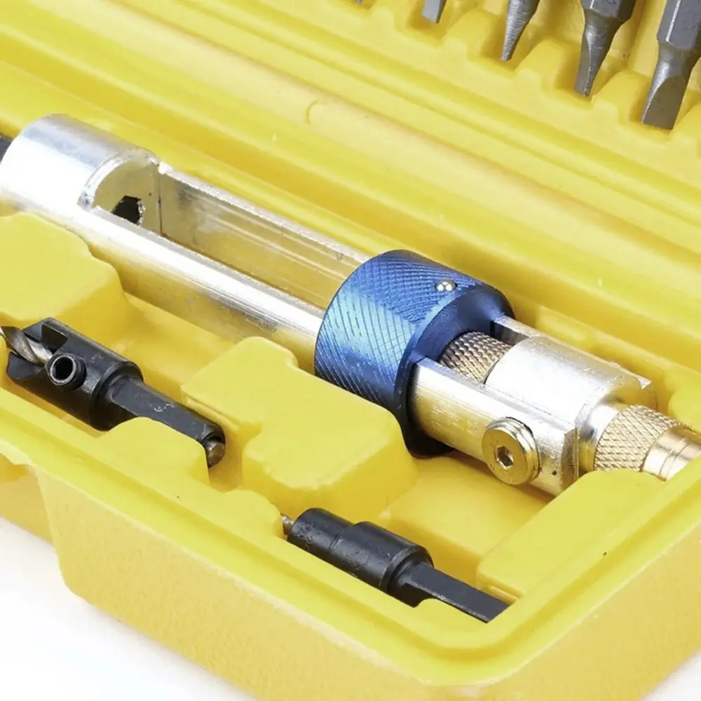 

Wrench Drill Driver Drill Bit Set with Storage Box Countersunk Head Screwdriver Head Set High Hardness High Speed Steel