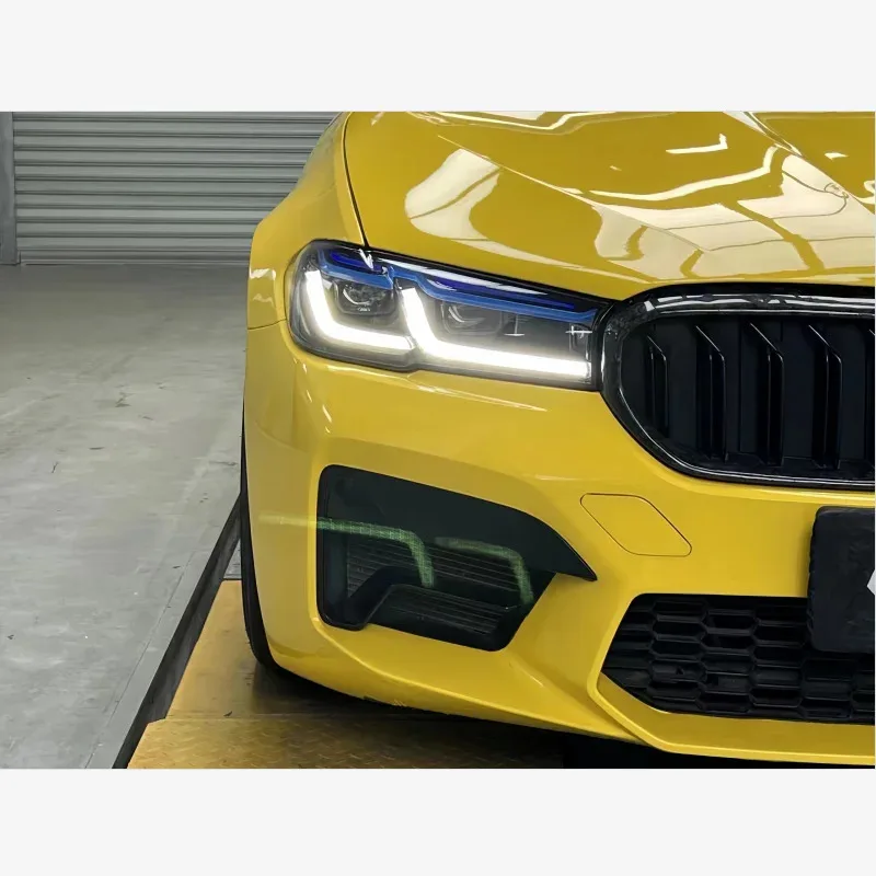 

For The 2022 M5 Includes The Blue Eyebrow Headlight Suitable For The 2018-2021 5 Series Plastic Material Front Bumper Kit