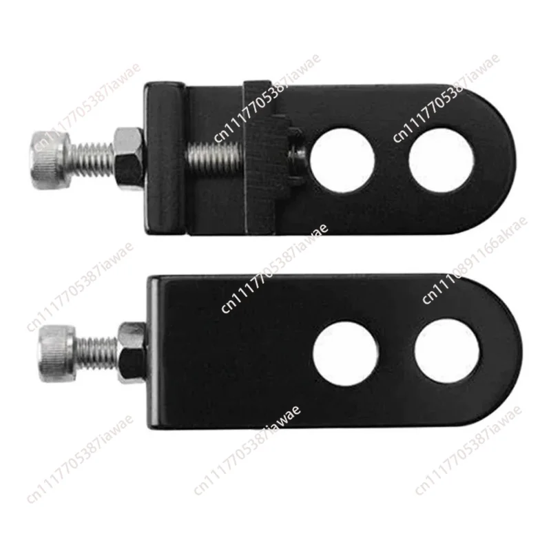 Single speed bike chain tensioner adjuster fastener derailleur