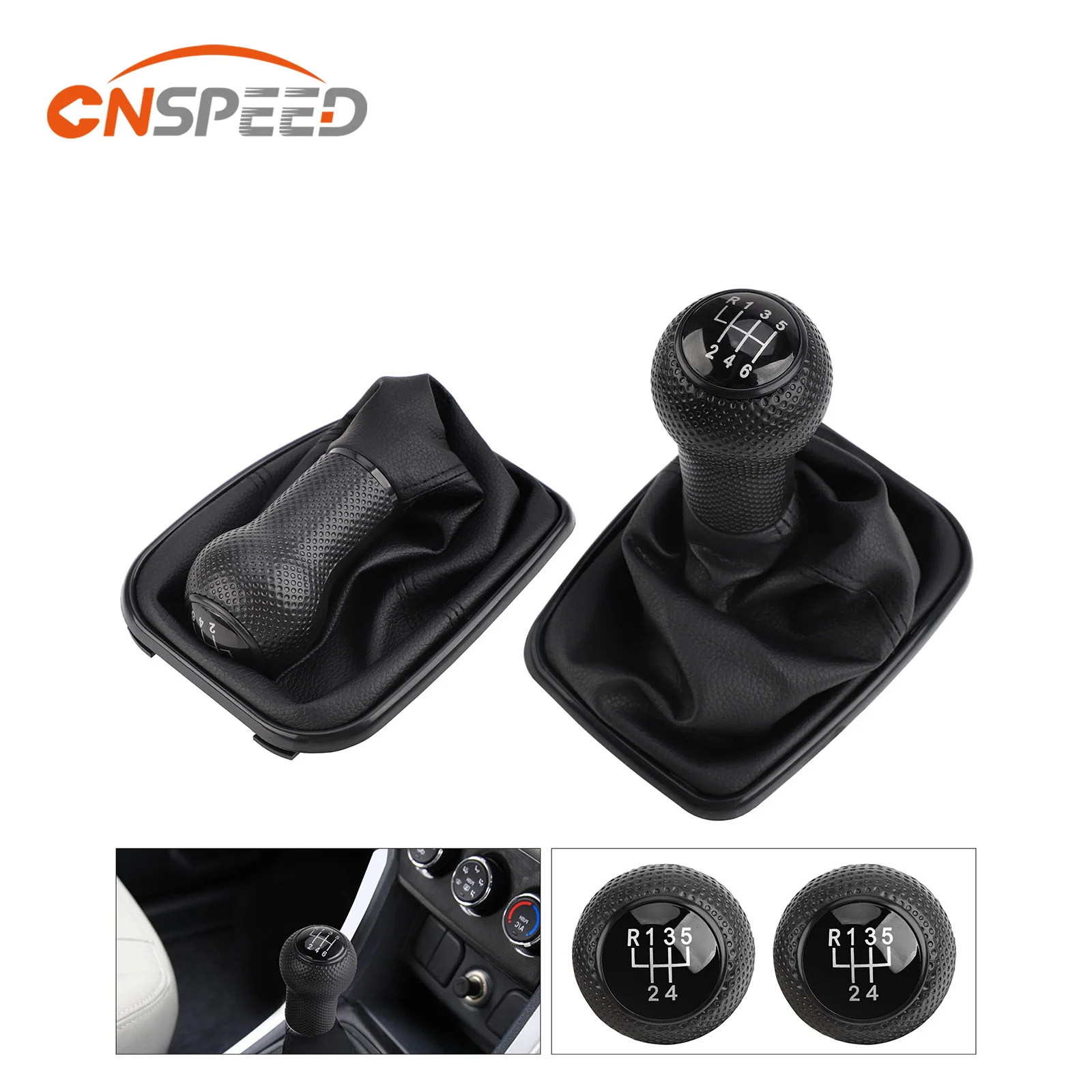 12mm Car Gear Shift Knob Lever Shifter Gaitor Boot For Volkswagen VW 1999-2005Golf 4 IV MK4 GTI R32 Bora Jetta MT  5 / 6 Speed