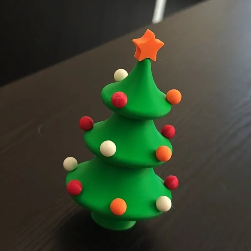 

Танцующая рождественская елка, вращающаяся рождественская елка, 3D печатное украшение для рабочего стола, рождественская игрушка для снятия стресса, подарок для взрослых или детей