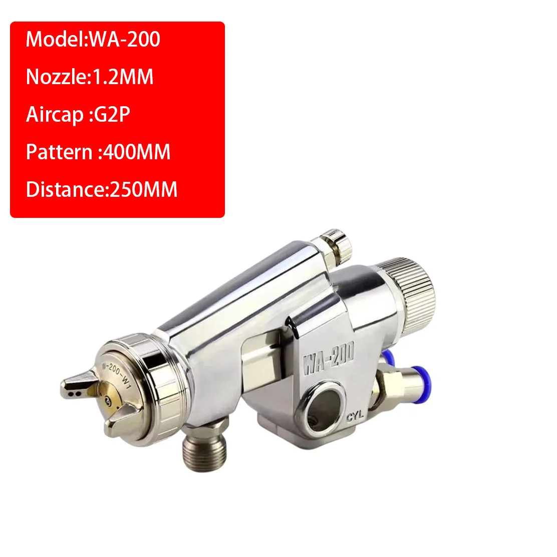 WA-200 Industrieel spuitpistool Hoge atomisatie heen en weer bewegende machine Professioneel automatisch verfgereedschap Pneumatisch
