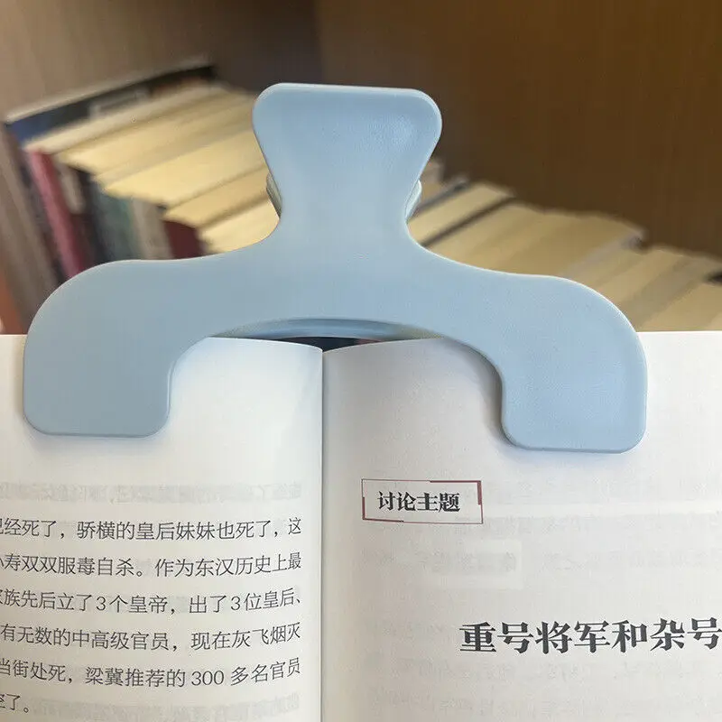 Simple Fixed Book Clips Frosted Transparent Page Holder for Reading Tool Memo Clip Kawaii Desk Accessories Practical Note Holder