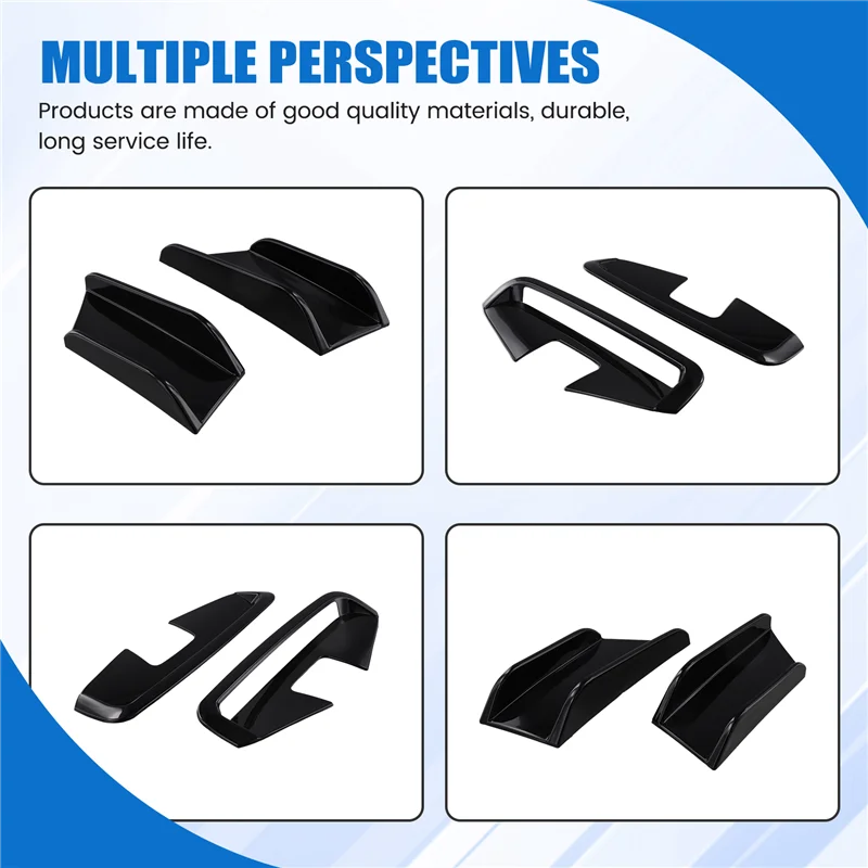 

AW-Car Front Bumper Side Splitter Spoiler Canards Air Knife Trim For BMW 4 Series G22 G23 M Sport 2020+