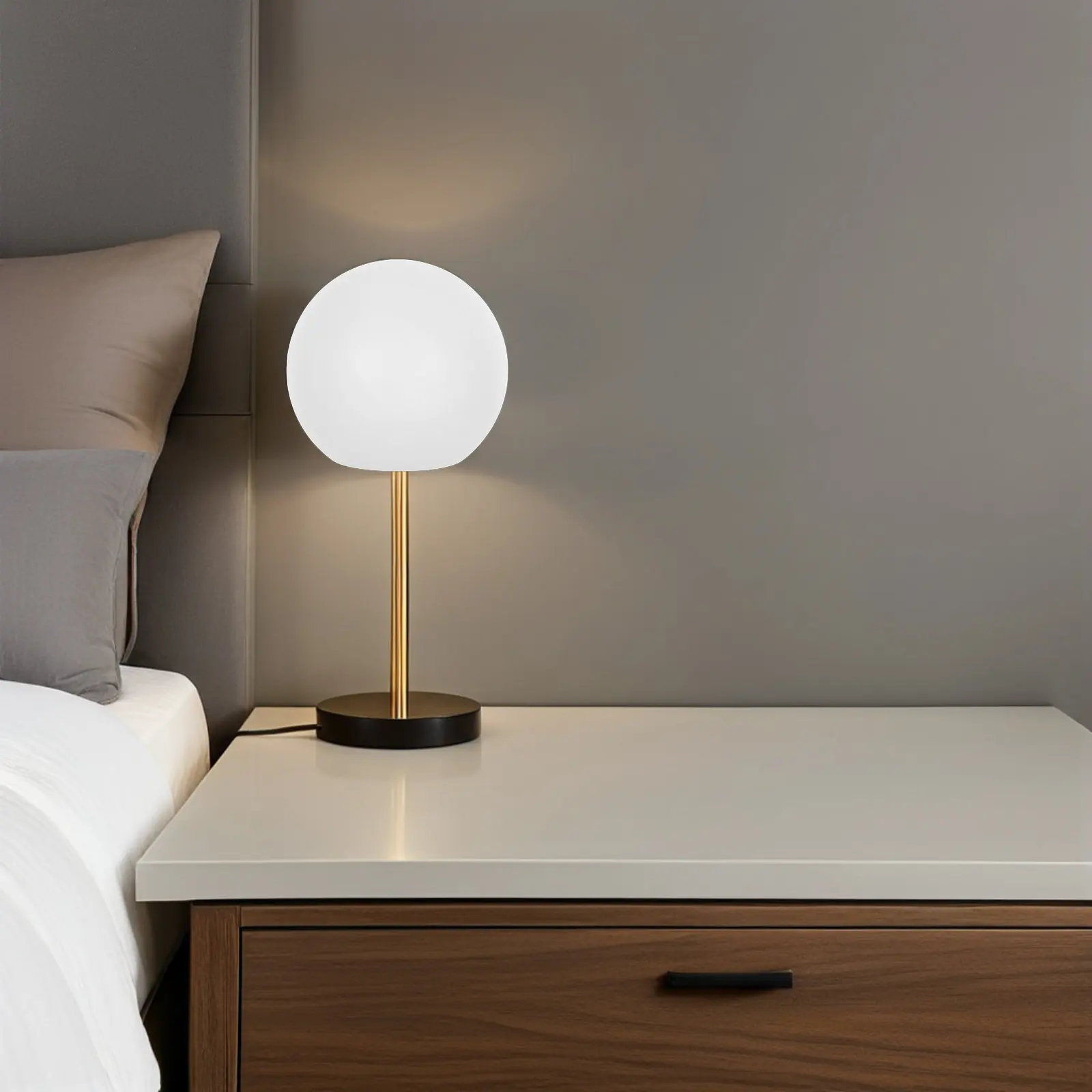 Opal Plastic Globe Pendant Lamp Shade for Ceiling and Floor Lamps – Sphere Lighting Fixture Cover