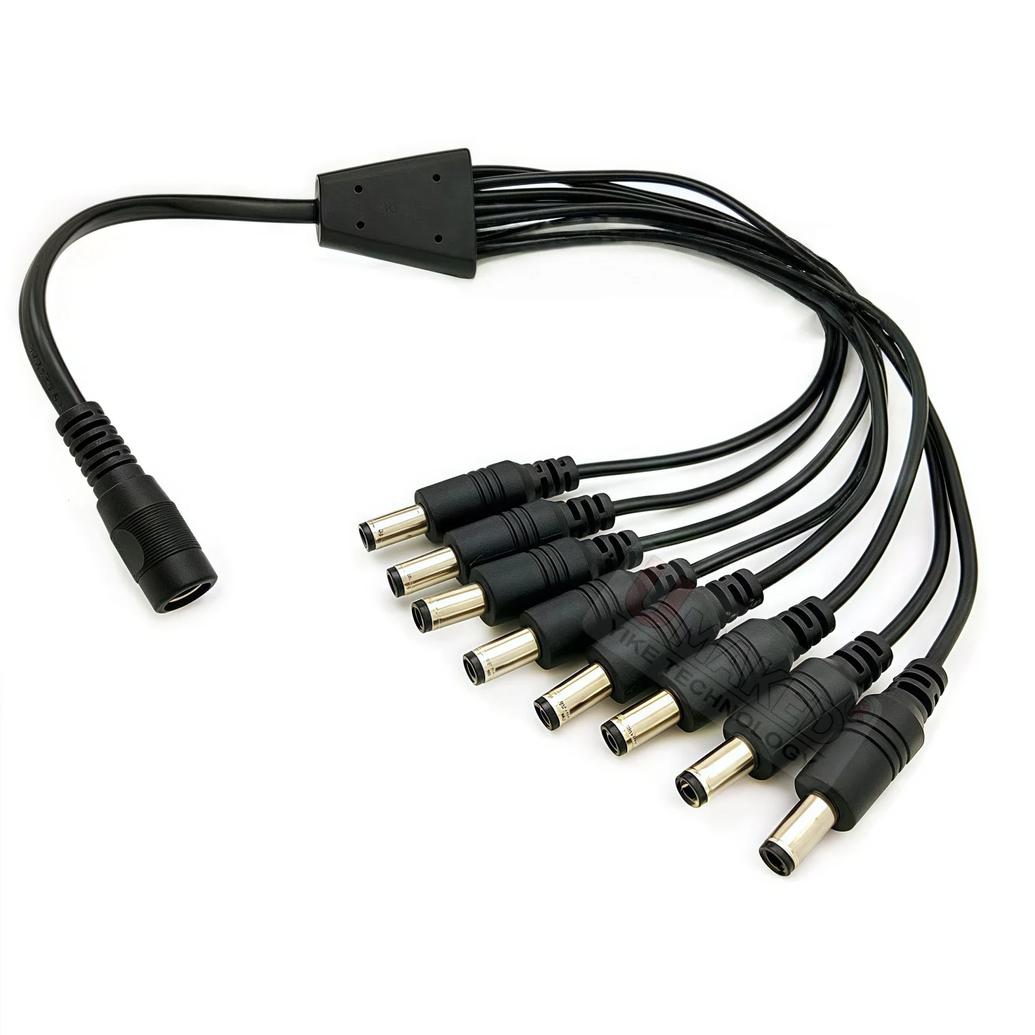 1pc 12V DC Power Splitter Cable, 1 Female to 8 Male/1 Female to 2/3/4/5 Male Connectors 2.1*5.5mm Plug For CCTV Cameras strip