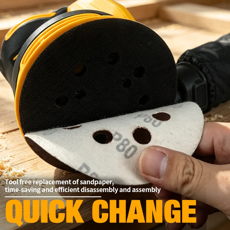 Electric Goddess Brushless Sander Disc 11000rpm Cordless 3 Gear Woodworking Sanding Putty Polishing ﻿For Dewalt 20V Battery Pin - view 6