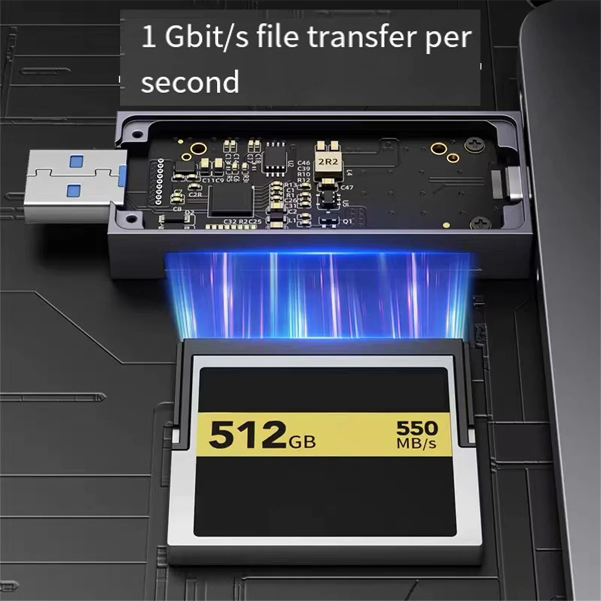 FZFZ CFast SD 카드 리더기 USB 3.2-마이크로 SD 및 TF 휴대 전화 컴퓨터 카메라 용 외장 메모리 OTG 어댑터 10Gbps