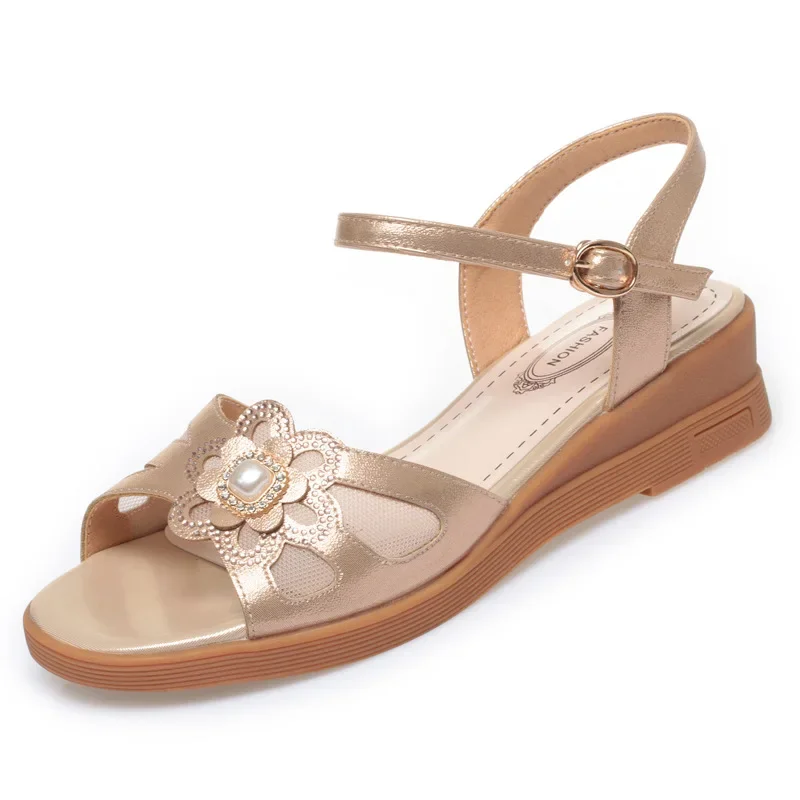 المرأة اللمحة تو الكعوب للسيدات حذاء الصيف الصنادل 2025 منصة عالية الكعب الفاخرة صناديل للنساء فستان موضة شبكة الصنادل #5