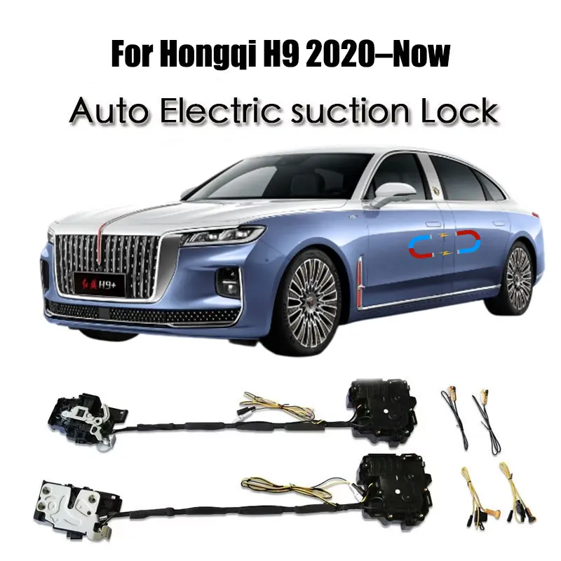 For Hongqi H9 2020–Now Car Soft Close Door Latch Pass Lock Actuator Auto Electric Absorption Suction Silence Closer