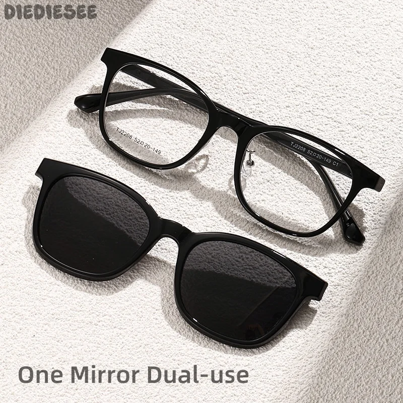 

DIEDIESEE New Fashion TR90 Mirror Sunglasses With Adjustable Degree And Flip Up Clip On Polarized Film Sunglasses G2208