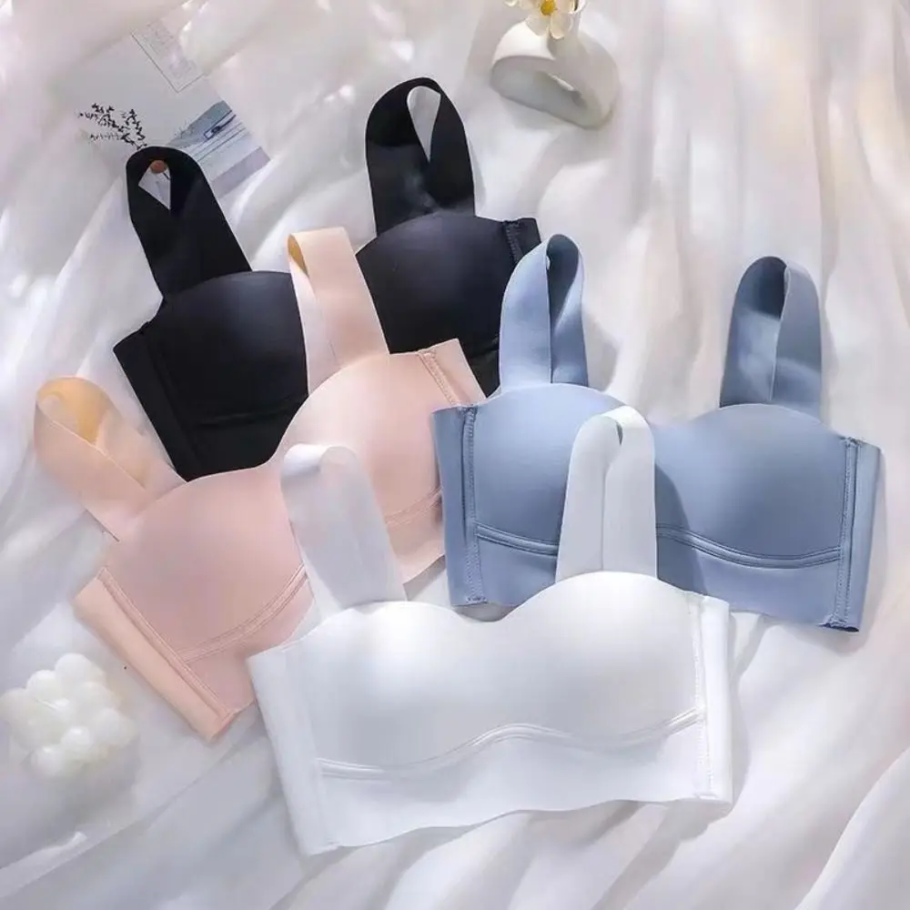 Anti-sagging Wireless Women Bra Thin Push Up Sports Bra Full Coverage Small Big Bust Seamless Bra