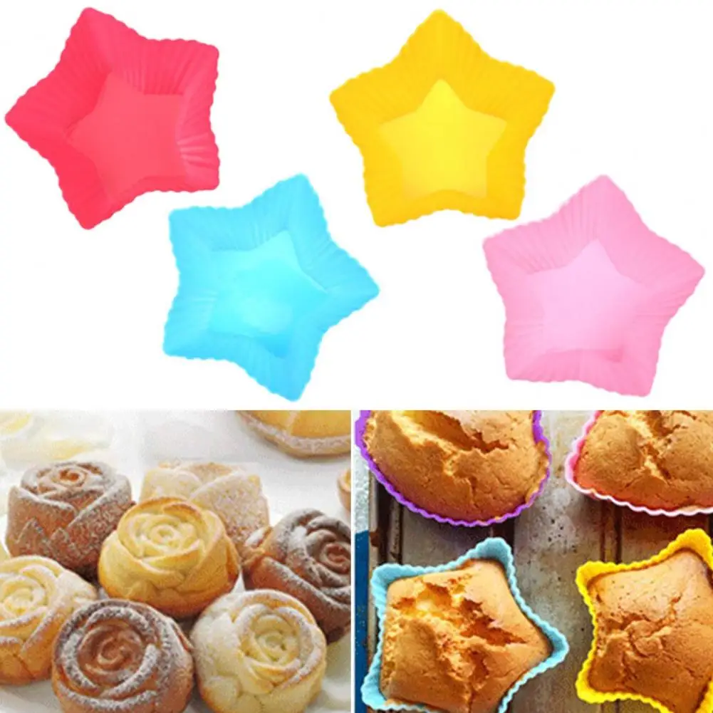 Oven Safe Cupcake Molds Dishwasher Safe Cupcake Molds High Temperature Resistant Silicone Muffin Cups Cake for Diy for Parties