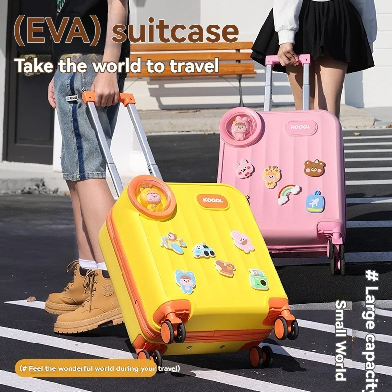 

16-дюймовая детская тележка для багажа для мальчиков и девочек, подходит для поездок на свежем воздухе и путешествий в самолете