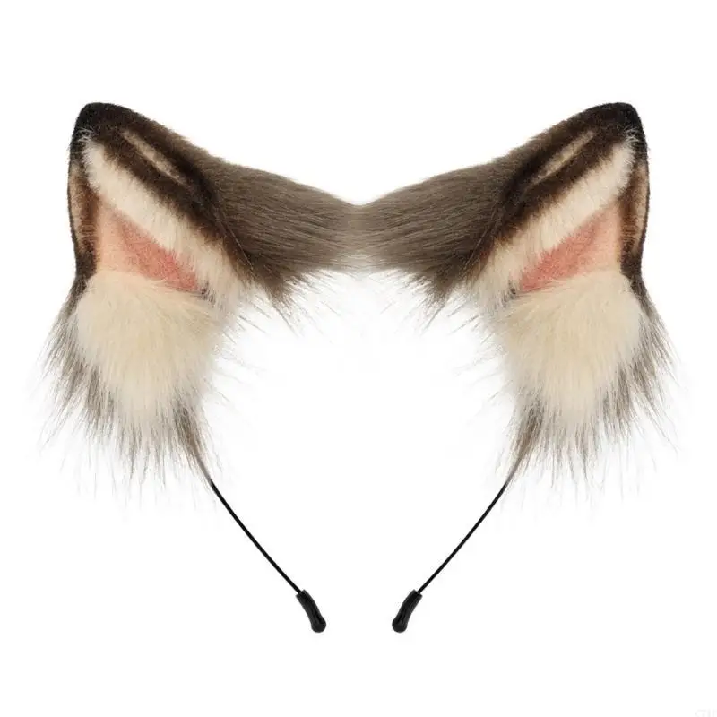 C71F ファッショナブルなヘアバンドかわいいヘッドピース耳ヘッドバンドパーティーや日常着に