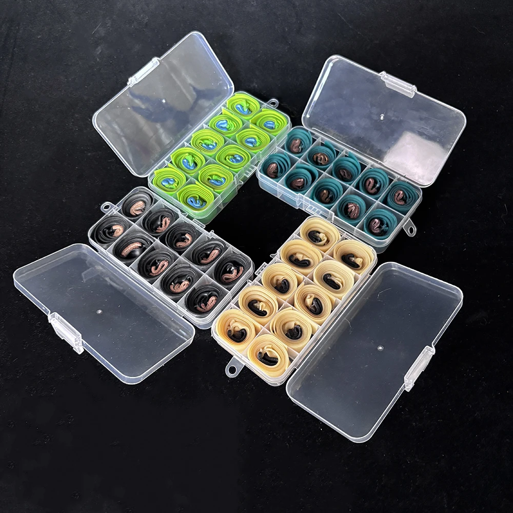 0,7/0,75/1mm Gummibänder Geschenk Box Empfohlen 10 stücke Outdoor Jagd Gummibänder Leistungsstarke Schleuder Schießen Zubehör – Detail 14