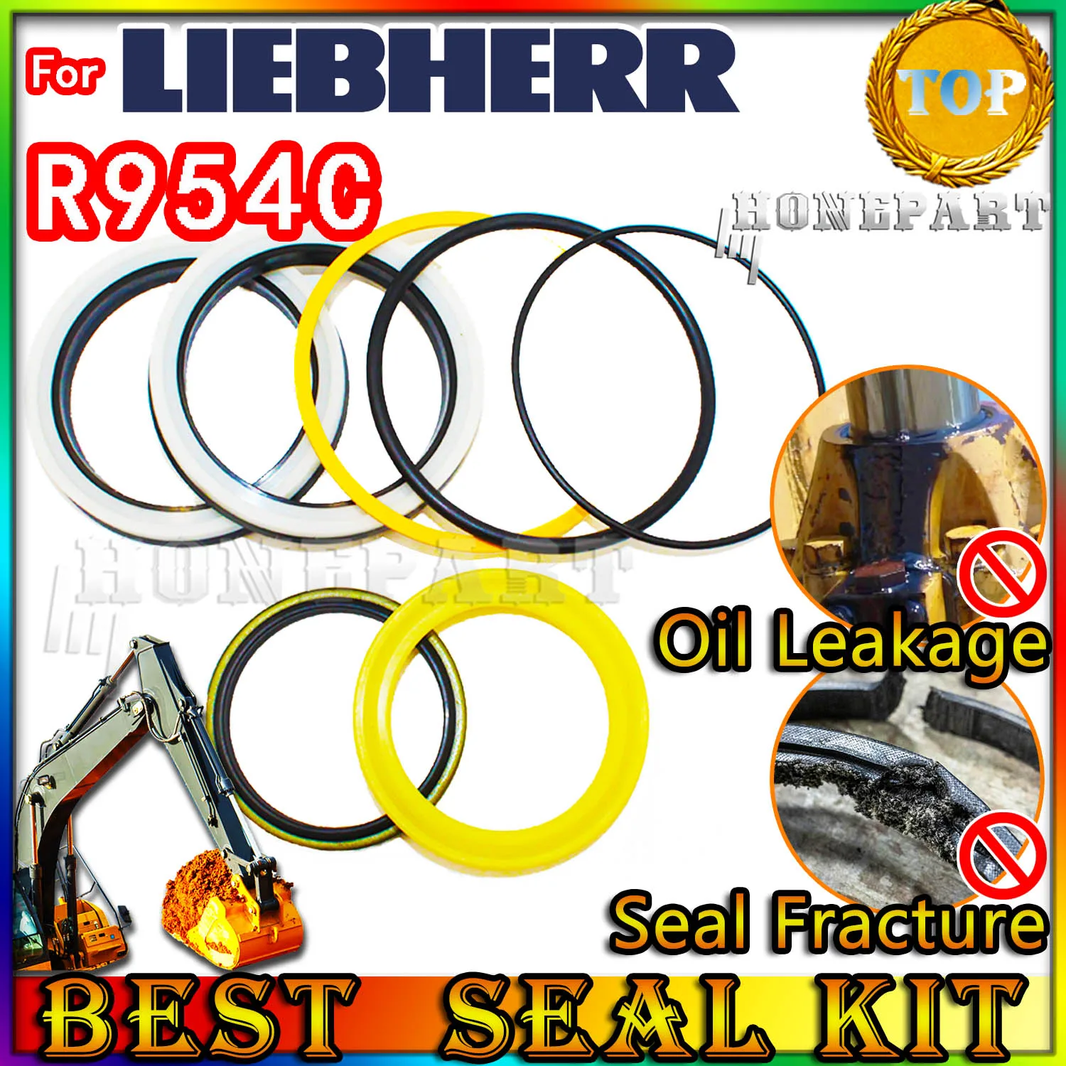 

FOR Liebherr R954C Oil Seal Repair Kit Excavator Pack Heavy Master Excavating Machinery Maintenance Floating Rebuild Parts MOTOR