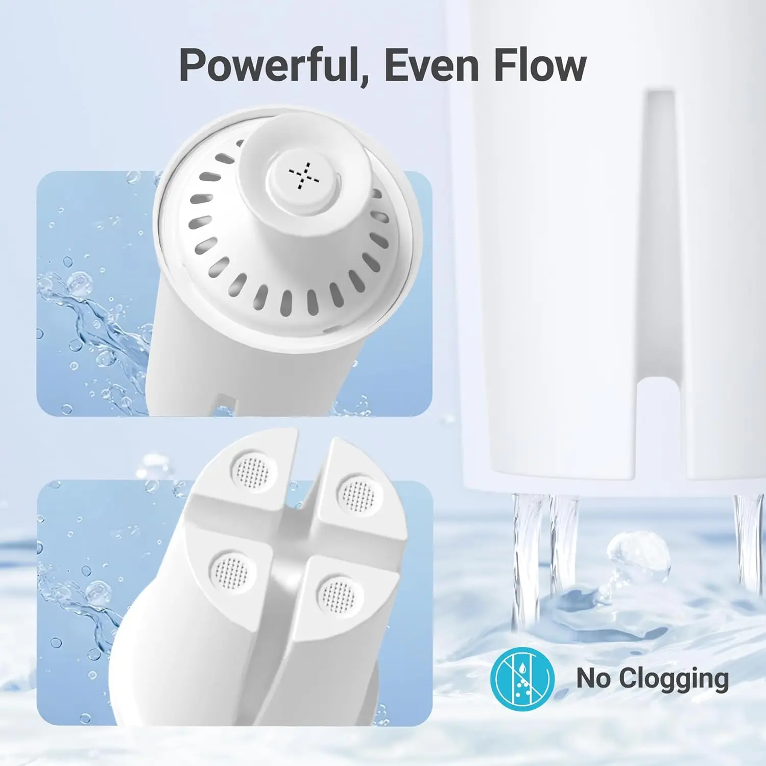 AQUA CREST Replacement for Brita® Filter, Brita® Water Pitchers and Dispensers, Classic OB03, Mavea® 107007, and More