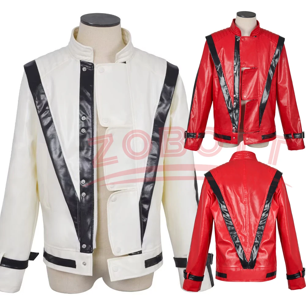 Jacke für Michael Cosplay Jackson Impersonator Halloween Weihnachtsfeier Herren-Oberteil Kostüme Neue Bühnenshow-Kleidung