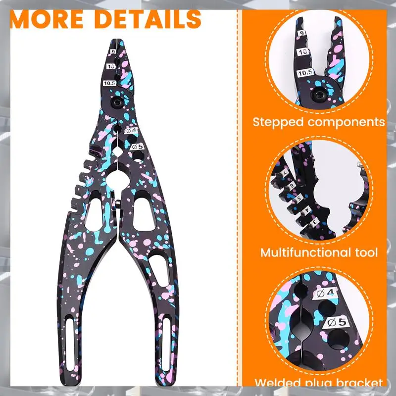 A84F-Professional Multi Tool Metal Clamp Shock Pliers Ball Head Clip For RC 1/8 1/10 1/14 RC Car Crawler