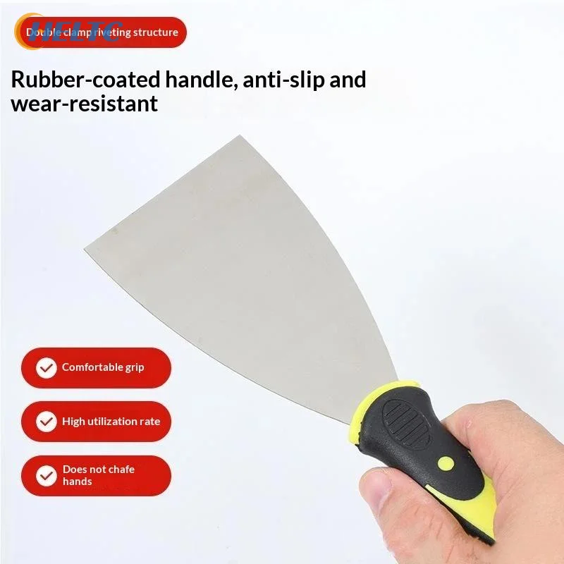 Stainless Steel Putty Knife Plastic Handle Scraper Flexible Blade Filling Painting Tool For DIY Wall Renovation Construction Us