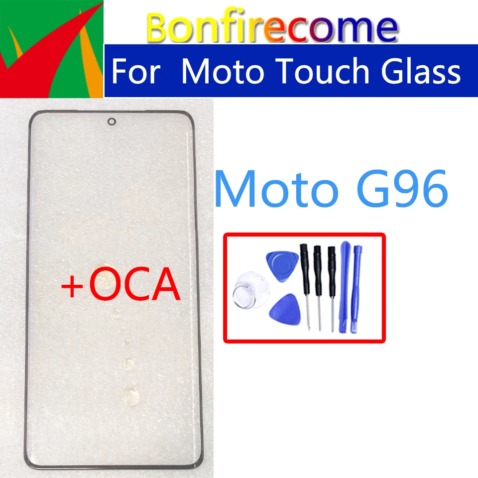 

Новинка для Motorola Moto G96, сенсорный ЖК-экран, передняя внешняя стеклянная панель, замена с OCA