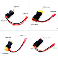 1Pcs XT60 XT T plug Male Female to JST Female Socket Jack Adapter For RC Helicopter Quadcopter LiPo Battery Plug Connector