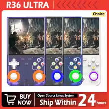 <strong>R36 ultra console portátil retro jogo 4 ''tela ips jogadores de jogo portátil emulador bolso player de vídeo 64g/128g 20000 + jogos</strong>