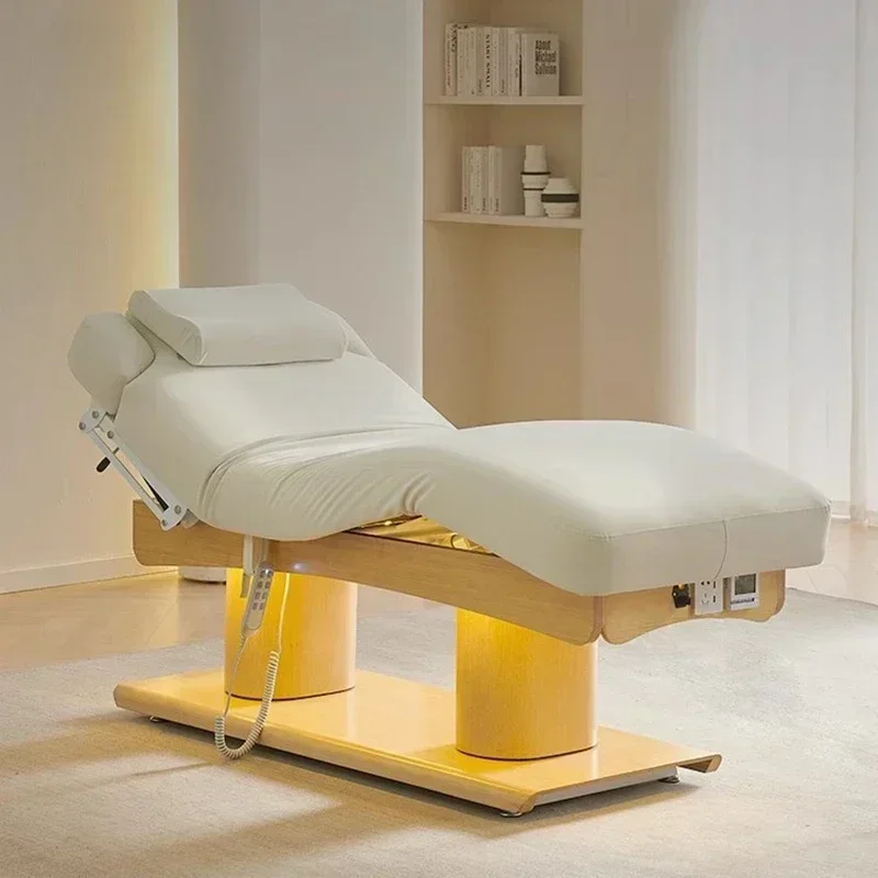 Cover Massagebed Elektrische stimulatortafel Professionele schoonheidssalon Spa-tafel Zwart Cama Masaje Commercieel meubilair