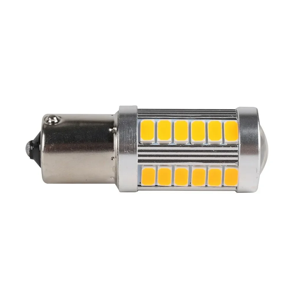 4X 33LED Yellow Rear Turn Signal Indicator 12 Volt Bulb 581 BAU15S PY21W Replacement Rear Indicator Light