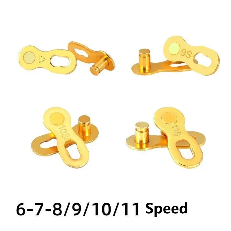 5 Pair Bicycle Chain Link Connector Joints Magic Buttons Cycling Speed Quick Master Links For Mountain Bike 6/7/8/9/10/11/12 S