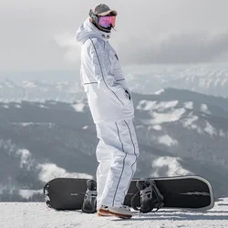 2024 Thick Warm Woman Snow Sets New Winter Sport Men Ski Suit Outdoor Windproof Female Snowboard Tracksuit Clothing Jacket Pants