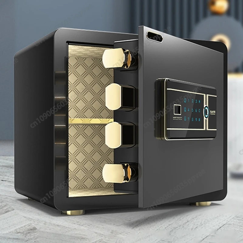 Stealth Security Box With Biometric Fingerprint And Digital Lock All Steel Design For Wardrobe Office And Home Concealment Use