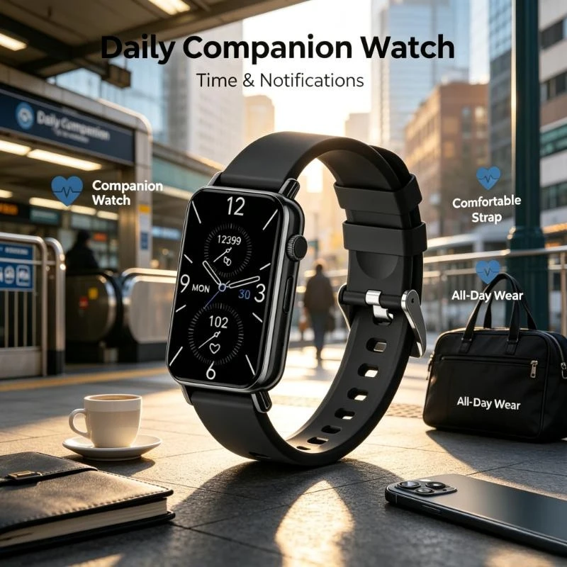 Wetech Wx10 Slim Touchscreen Bluetooth-Anruf-Smartwatch für frühmorgendliche