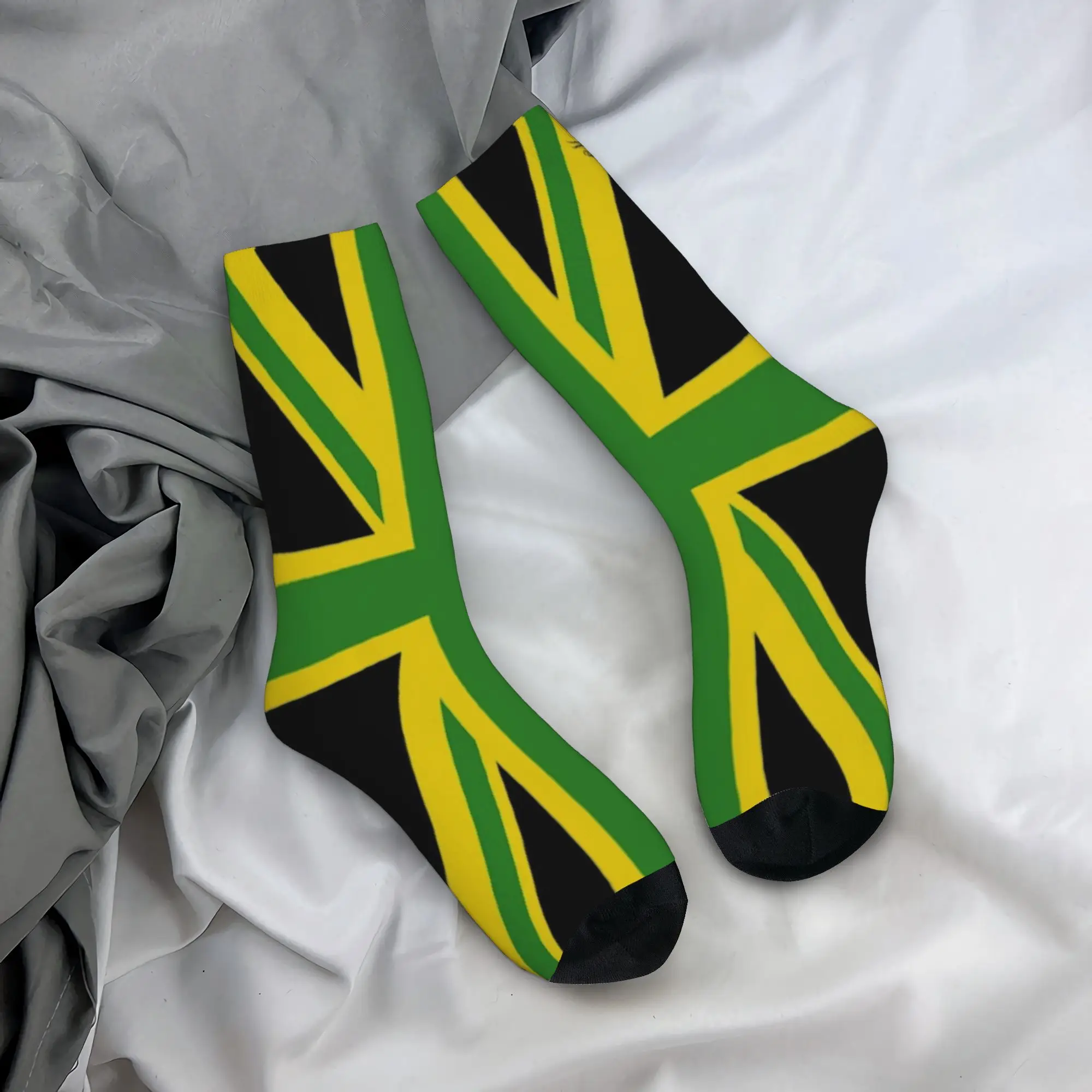 Jamaica Flag Socks Merchandise For Men Women  Middle Tube Socks Super Soft Best Gift Idea
