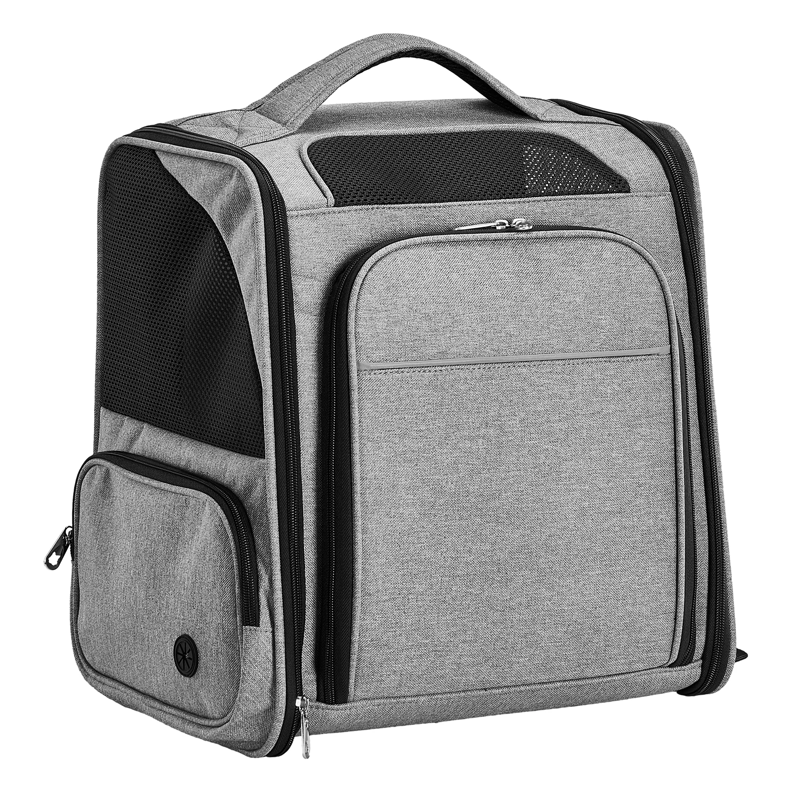 

Рюкзак-переноска для домашних животных Мягкая сетка для домашних животных с дышащей сеткой для путешествий спереди и сзади Расширяемая переноска для кошек и собак Рюкзак-переноска для домашних животных