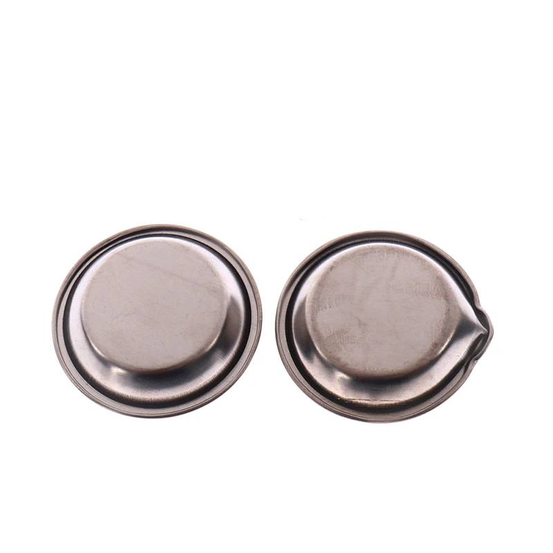 6Pcs Makeup Palette Stainless Steel Small Round Paint Tray Artist Watercolours Paint Mixing Palette Tray for Artist