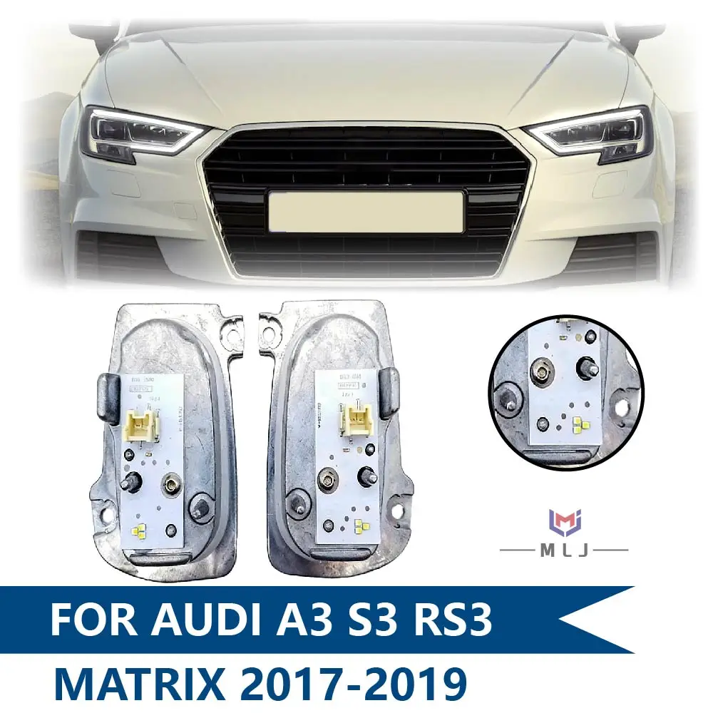 For Audi A3 S3 RS3 2017-2019 Matrix Headlight 8V0998473B 8V0998474B LED Angel Eye Chip DRL Light Source Module Car Accessories
