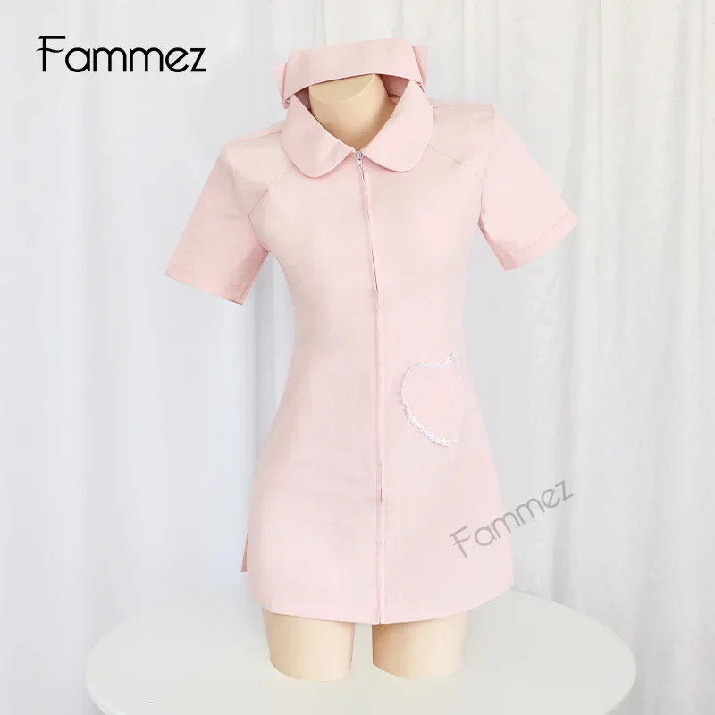 Uniforme de empregada sexy para Role-Playing e Cosplay, terno tentação para enfermeira, uniforme bonito e doce, tamanho grande