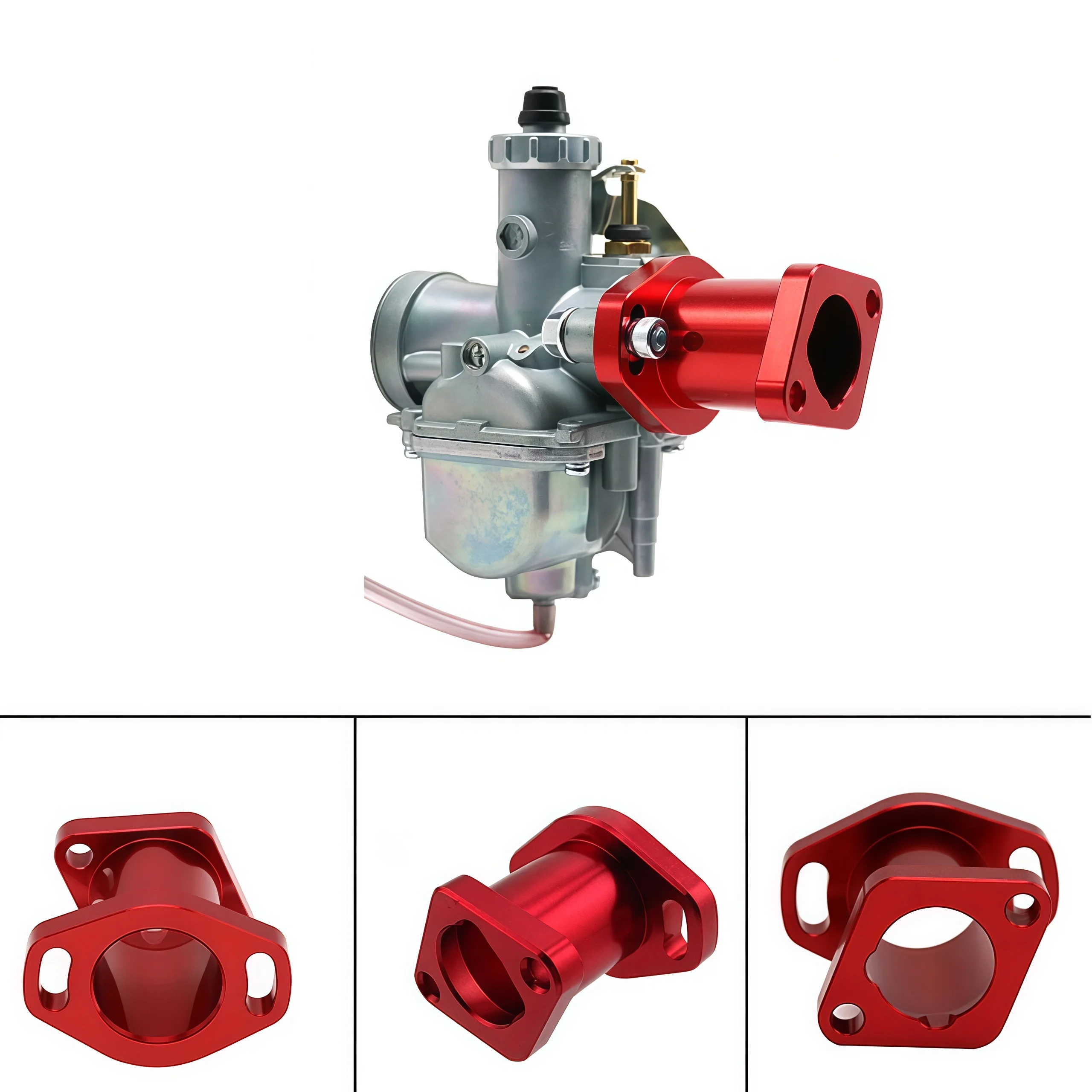 오토바이 카뷰레터 유니버설 인테이크 매니폴드 파이프 인렛 혼다 VM22 PZ19 PZ26 GX120 GX160 GX200 YX125 프레데터 196cc 엔진용