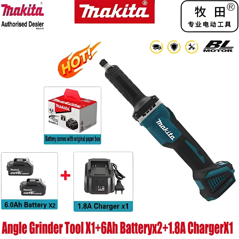 

Brushless Lithium Grinder Electric Grinding Head Industrial Grade Cordless Internal Grinder for Polishing Sanding Carving