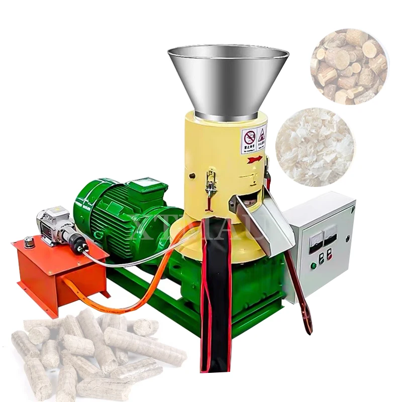 Biomass Sawdust Pellet Machine Sawdust Pellet Fuel Production Machine High Power Straw Shavings Granulator Rice Husk Straw Wood